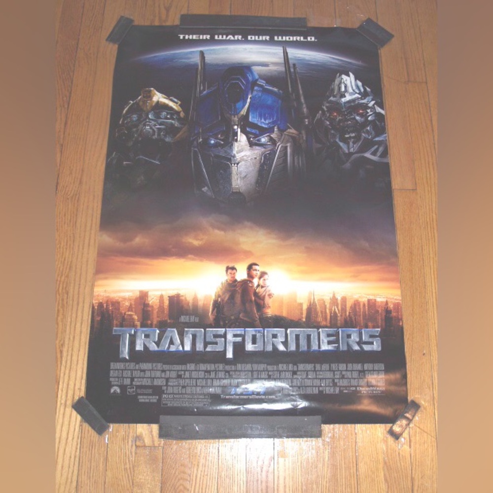 Transformers movie poster 27” X 40”